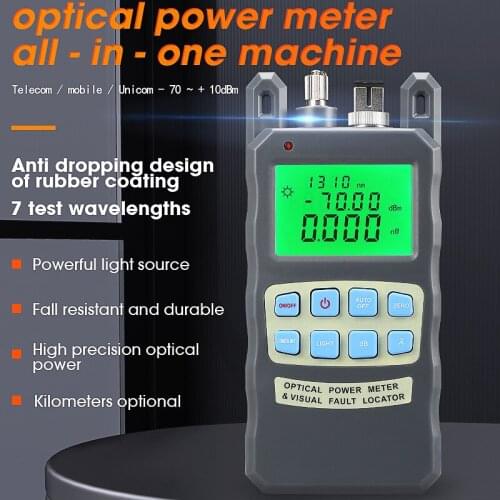 COMPTYCO AUA-80A All-IN-ONE Optical Power Meter with Visual Fault Locator optical fiber tester 5KM 10km 20KM 30km VFL