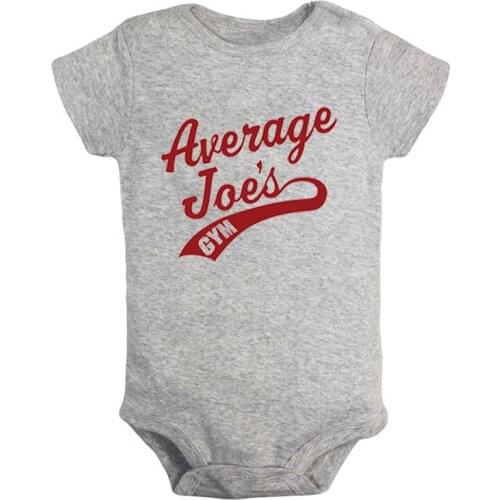 Dodgeball Average Joes Joes GYM Wedding & Love Printed Newborn Baby Girl Boys Clothes Short Sleeve Romper Outfits 100% Cotton