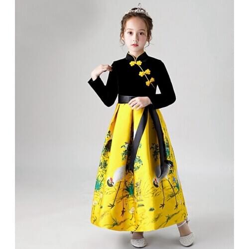 Kids Bridesmaid Girls Dress For Wedding and Party Dresses Evening Christmas Girl long Costume Princess Children Fancy Dress