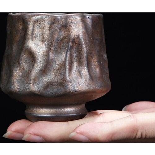 Chinese Ceremonial Bubble Tea Cup Handmade Traditional Ceramic Cup Teahouse Small Business Supplies Porcelain Tea Set Retro Cups