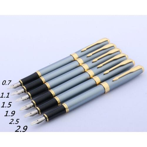 Classic 388 Duckbill flat Gothic parallel art Flower fashion metal Art Flat poetry Fountain Pen