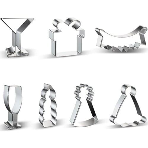 Pastry Tools Pressable 3D Metal EasterBirthday Party Shape Press Baking Utensils Food-Grade Stainless Steel Non-Stick