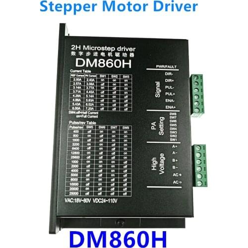 Nema23 Nema34 DM860 DM860H Stepper Motor Driver Controller Brushless DC Stepper Motor Shell for 57 86 Stepper Motor Microstep