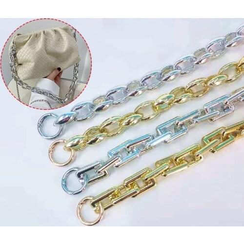 Ins Hot The Same Thick Plastic Bag Chain Super Chic Lady Messenger Bag Straps Arm Handbag Chain Bag Parts