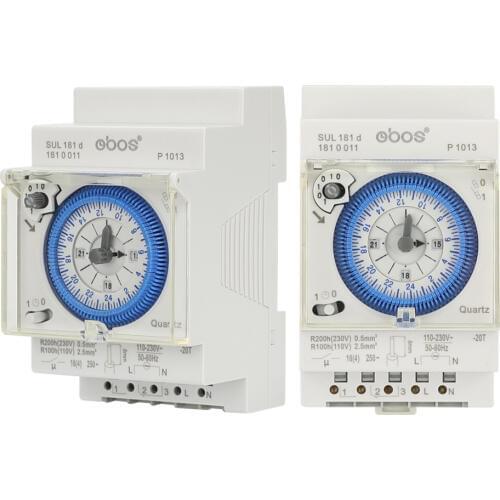 Latest CE certified mechanical timer switch SUL181D 96 times on/off per day time set range 15 mins timer mechanical 24H timer