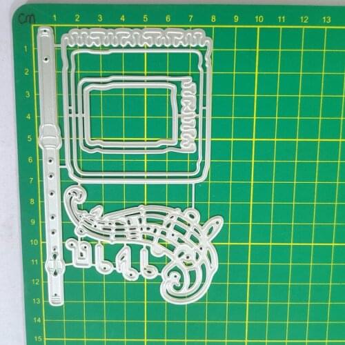 Musical Instrument Set Metal Cutting Dies 2021 New Diy Molds Scrapbooking Paper Making Die Cuts Crafts Christmas Dies