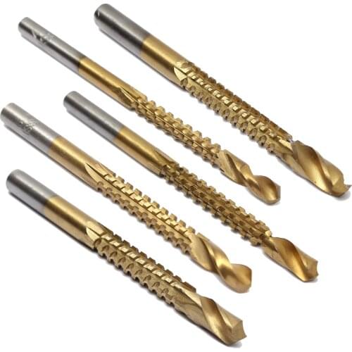 New Titanium Coated HSS Drill Saw Bit Set Woodworking Wood Tool Drill Bit