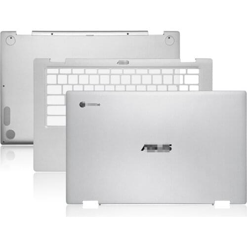 New Laptop Case For ASUS Chromebook Flip C435TA C434TA-DS588T LCD Back Cover/Palmrest Upper Top and Bottom Case Shell Silver