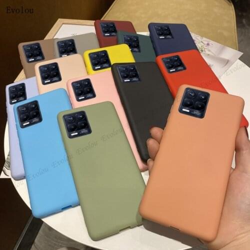 Solid Color Soft Case for Realme 8 Pro Matte Silicone Protection Phone Cases for Realme GT C20 X3 Superzoom 7i X50 Back Cover