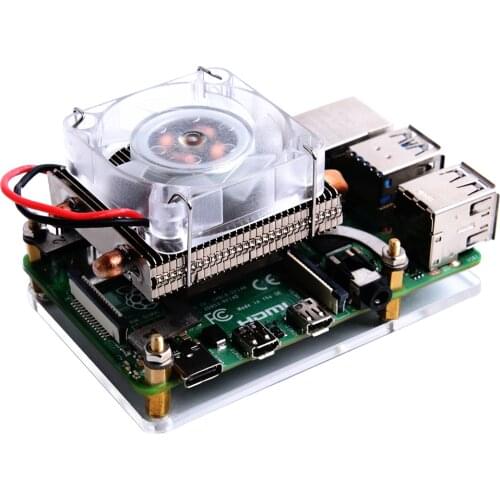 ICE-Tower Cooling Fan, Super Heat Dissipation for Raspberry Pi 4 Model B / 3B+ / 3B
