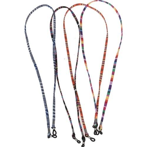 4 Styles Men Women 5cm Ethnic Style Multi Color Glasses Rope 6mm Sunglasses Neck Cord Strap Eyeglass String Holder
