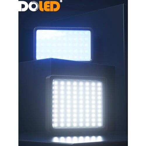 DOLED 4.7" LED Video Light RGB Rechargeable with Coldshoe Mount for Live Stream Photo Studio Photographic Lighting DSLR Camera