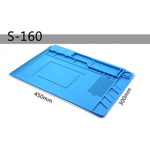 Silicon Soldering Mat Work Pad S160 S150 S140 S130 S120 S110 Insulator Pad For BGA Soldering Station Repair Insulation Pad Tools