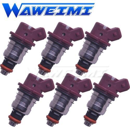 WAWEIMI 6×OE 37001 Fuel Injector Bico For Mercury Mariner 75-90-115-200-225 804528 Outboard Flowed 75hp-250hp