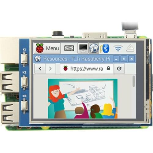 2.4 / 2.8 inch 320*240 Touch Panel TFT LCD Module Screen Display for Raspberry Pi GPIO Input
