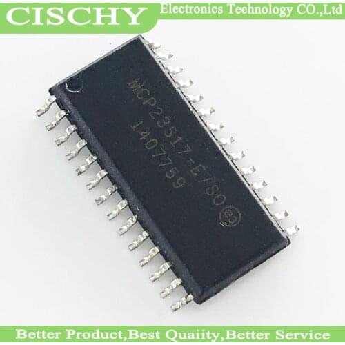 2pcs/lot MCP23S17-E/SO MCP23S17 SOP-28 In Stock