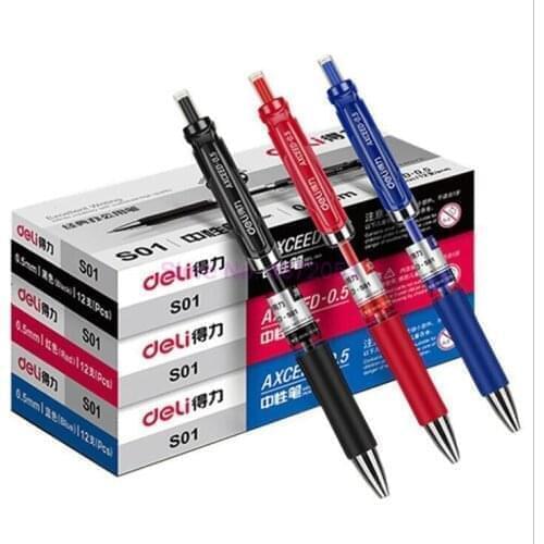 240pcs/lot Gel pen 0.5mm Office supplies Stationery gel pens for students writing Black Red Blue High quality gel pen refills