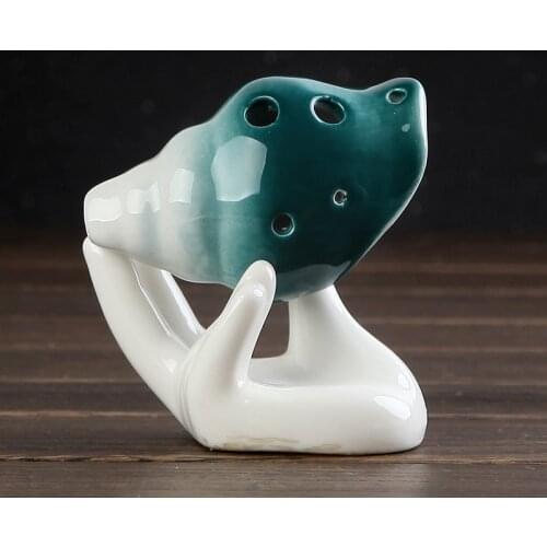 6 Holes Ocarina Conch Shape Creative Handmade Portable Beginners Mothers and Fathers Day Gifts Mini Toys Musical Instruments