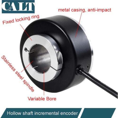 CALT GHH90 30mm Through hole Hollow Shaft Encoder push pull anti-interference Elevator Encoder