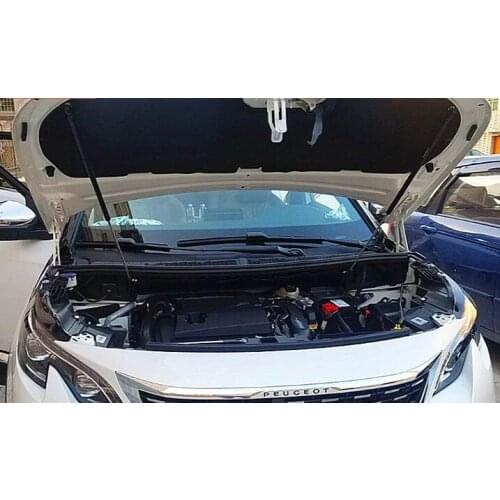 Carbon Fiber Gas Struts for 2017-2021 Peugeot 5008 Auto Bonnet Hood Modify Lift Support Shock Damper Accessories Absorber