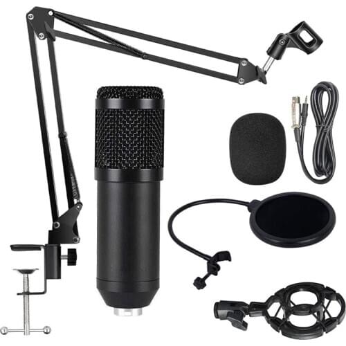 Microphone Kit Professional Suspension Microphone Kit for Live Stream Broadcasting Recording Condenser Microphone