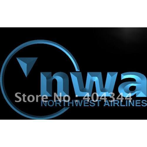 LG091- Northwest Airlines LED Neon Light Sign home decor crafts