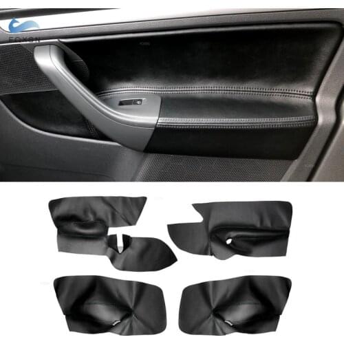 LHD For VW Golf 5 Jetta 2005 2006 2007 2008 2009 2010 Microfiber Leather Interior Car Door Panel Armrest Cover Sticker Trim