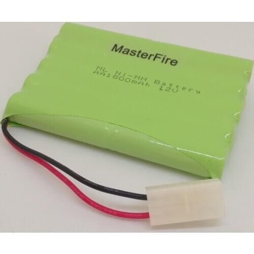 MasterFire 12V 1800mah Ni-MH Battery For Rc toys Car Tanks Trains Robot Boat Gun NiMH AA 1800mah 12v Rechargeable Batteries Pack