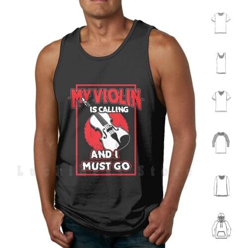 Violin Passion Tank Tops Vest 100% Cotton Violin Violinist Music Musician Musical Instrument Instrument