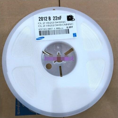 SMD MLCC CL21B223KBCNNNC Chip capacitors CL21B223KBCNFNC CL21B223KBANNWC CL21B223KBANNNC CL21B223KBANFNC 0805 22nF 50V X7R ±10