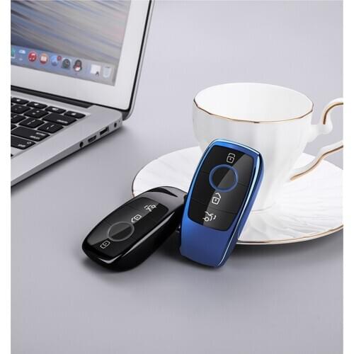 20021 New Soft TPU Premium And Fashion Appearance Key Fob Case Cover Fit For Mercedes Benz E Class E200L E300L C260LS CSV