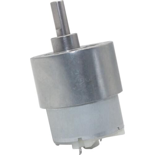 DC 6V~12V 640RPM Large Torque Micro Full Metal Steel Gearbox Gear Reducer Motor Large Torque D-shaft DIY Robot Car