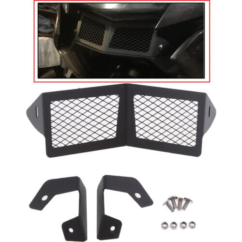 Stainless Steel Radiator Grille Guard Protective Cover for BMW K1600GT K1600GTL, Black