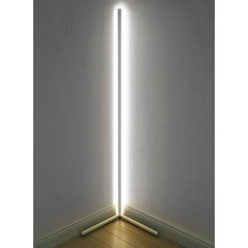 Nordic Corner Floor Lamp Modern Simple LED Rod Floor Lamps for Living Room Bedroom Atmosphere Standing Indoor Light Fixtures