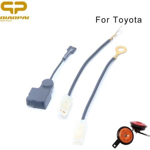 Universal Car Snails Horn Dedicated Horn Socket Conversion plug Loudspeaker Socket Accessories For Toyota Camry RAV4 Corolla