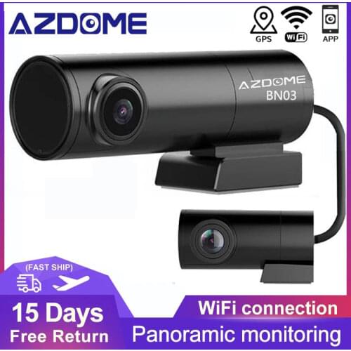 AZDOME 1440P Car DVR Mini Full HD Video Recorder Dash Camera Sony IMX307 24H Parking Monitoring GPS Wifi Night Vision Dual Lens