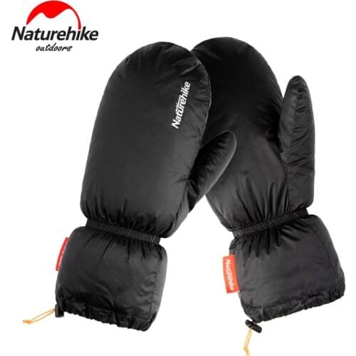 Naturehike Outdoor Warm Insulation Goose Down Gloves Ultralight 50g Hiking Camping Skating Skiing Waterproof down Gloves