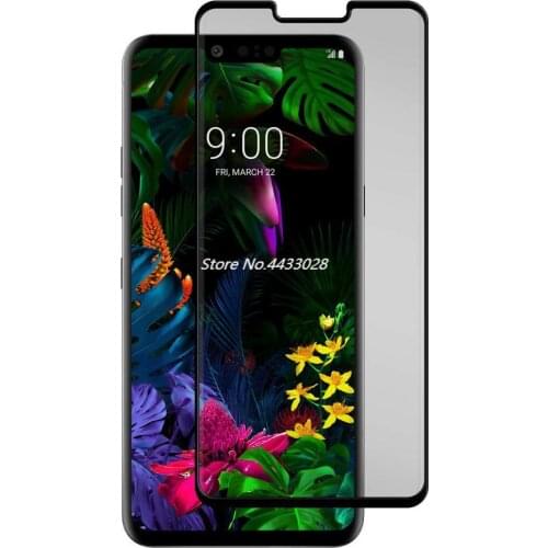 9H 5D Full Glue Cover Privacy Tempered Glass for LG G8 G7 Anti Glare G7 G8 ThinQ Anti Spy Screen Protector Protective Film Glass