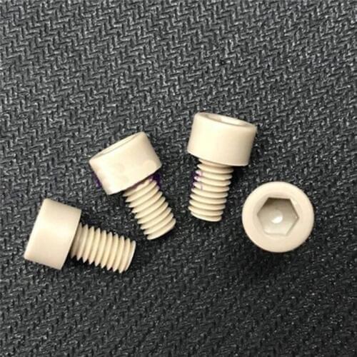 1pcs M10 M12 High temperature resistant screw Peek screw Round head hexagon High strength bolt 25mm/55mm Length