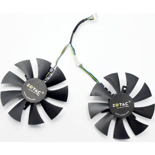 2Pcs/Lot New 85mm GFY09010E12SPA GA91S2H 4Pin Cooler Fan Replacement For ZOTAC GTX1060 6GB GTX 1070 Mini Graphics Card Cooling