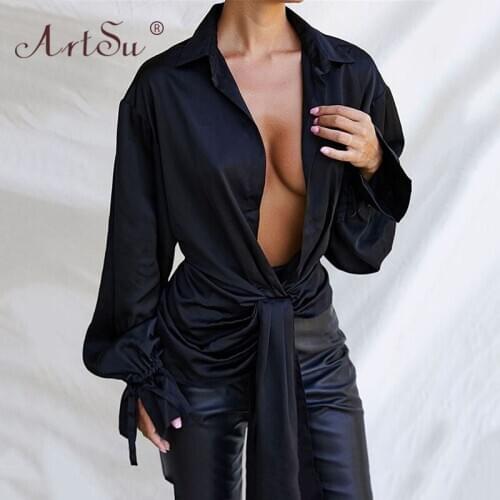 ArtSu Blouses With Tie