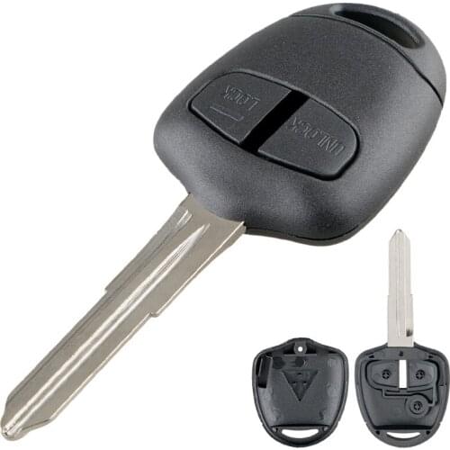 Car Key Case Auto Car 2 Buttons Car Remote Key Shell Case with MIT11 Blade Fits for Mitsubishi Lancer IV V VI VII VIII IX CT9A