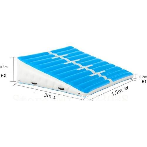 Free Shipping 0.2m-0.6m Height Inflatable Gymnastics Tumbling Mat Home Air Track Floor Sports Protective Gear with Pump