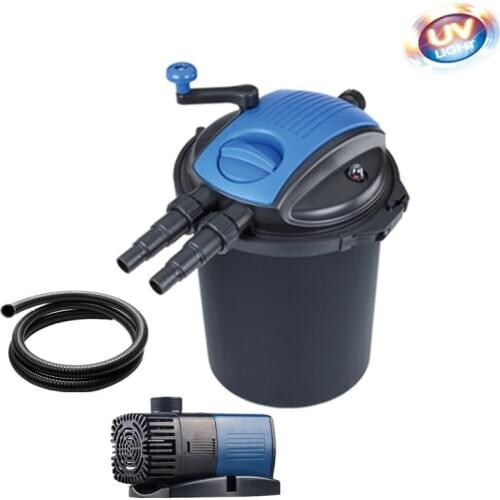BOYU EFU-10000A Koi fish pond biochemical filter, pond biochemical filter barrel, with UV germicidal lamp water purifier