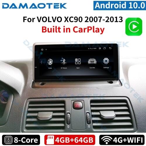 DamaoTek 8.8 inch Android 10.0 car radio For Volvo XC90 2007-2013 Headunit android car radio multimedia player carplay screen