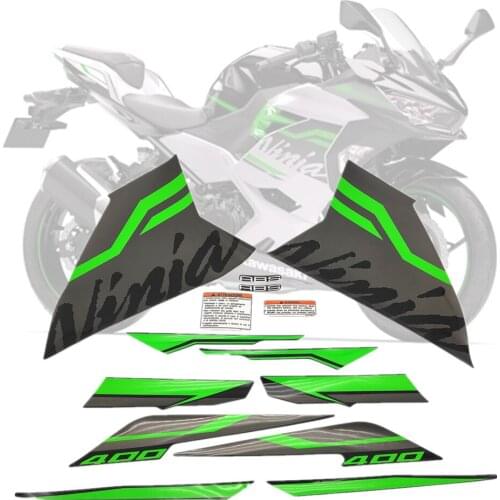 Bodywork Decorative Protector Decal New High Quality Silkscreen Applique Motorcycle For Kawasaki Ninja400 Full Kit Sticker
