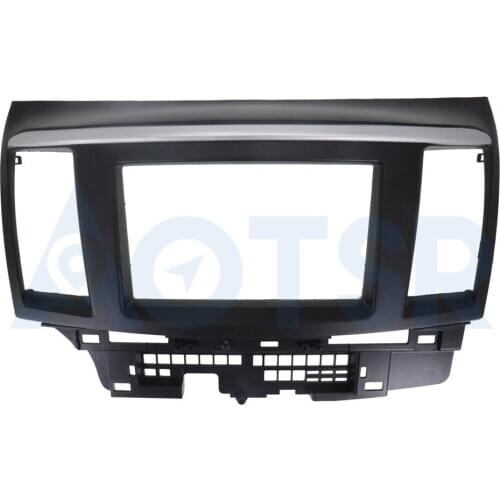 Double Din Fascia for Mitsubishi Lancer X Galant Fortis 2007 PROTON Inspira 2011 Panel Dash Mounting Trim Kit Face Frame
