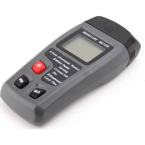 EMT01 Two Pins Digital Wood Moisture Meter 0-99.9% Wood Humidity Tester With LCD