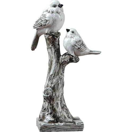 Resin Ornaments Figurine for Bird Creative American Ornaments House Living Room Porch Wine Cabinet Bookcase Office Handicraft