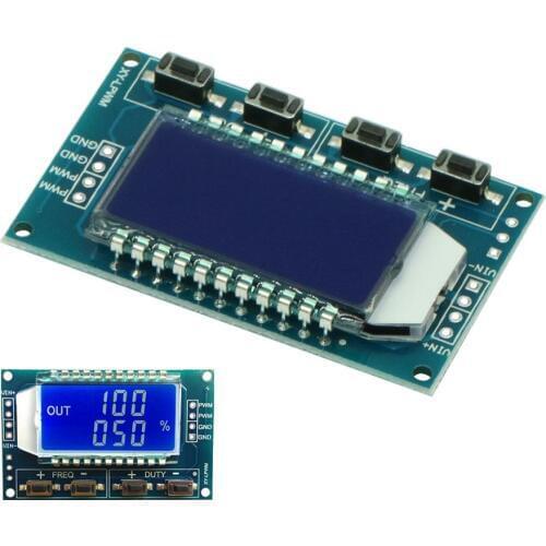 Signal Generator PWM Pulse Frequency Duty Cycle Adjustable Module LCD Display 1Hz-150Khz 3.3V-30V PWM Board Module